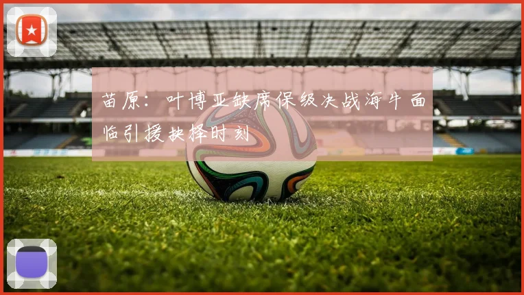 苗原：叶博亚缺席保级决战海牛面临引援抉择时刻
